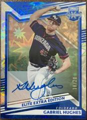 Gabriel Hughes [Blue Signature] Baseball Cards 2022 Panini Elite Extra Edition Prices