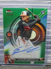 Gunnar Henderson [Green] #FA-GH Baseball Cards 2023 Topps Finest Autographs Prices