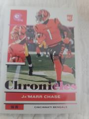 Ja'Marr Chase [Pink] #17 Football Cards 2021 Panini Chronicles Prices