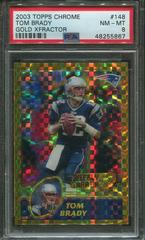 Tom Brady [Gold Xfractor] #148 Football Cards 2003 Topps Chrome Prices