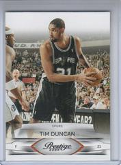 Tim Duncan Basketball Cards 2009 Panini Prestige Prices