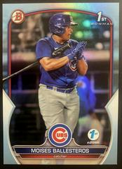 Moises Ballesteros [Sky Blue] #BPPF-11 Baseball Cards 2023 Bowman 1st Edition Prices