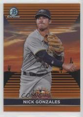 Nick Gonzales [Orange] #AFLS-9 Baseball Cards 2022 Bowman Chrome 2021 AFL Fall Stars Prices