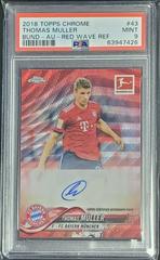 Thomas Muller [Autograph Red Wave Refractor] Soccer Cards 2018 Topps Chrome Bundesliga Prices