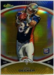 Eric Decker [Gold Refractor] Football Cards 2010 Topps Finest Prices