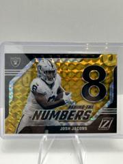 Josh Jacobs [Gold] #16 Football Cards 2023 Panini Zenith Behind the Numbers Prices