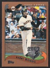 Barry Bonds #100 Baseball Cards 2002 Topps Opening Day Prices