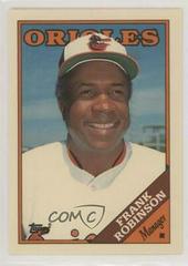 Frank Robinson #96T Baseball Cards 1988 Topps Traded Tiffany Prices