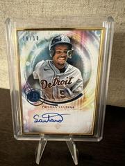 Cristian Santana [Blue] Baseball Cards 2022 Bowman Transcendent Autographs Prices