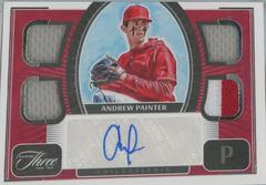 Andrew Painter Baseball Cards 2022 Panini Three and Two Quad Jersey Autographs Prices