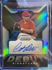 Cody Poteet [Silver Prizm] #DS-CP Baseball Cards 2022 Panini Prizm Debut Signatures Prices