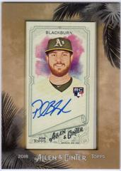 Paul Blackburn Baseball Cards 2018 Topps Allen & Ginter Framed Mini Autographs Prices