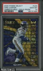 Cris Carter [Gold Prizm] Football Cards 2020 Panini Select Unbreakable Prices