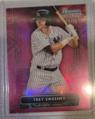 Trey Sweeney [Magenta] Baseball Cards 2022 Bowman Sterling Prices