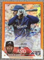 Ozzie Albies [Orange] #ASGA-OAL Baseball Cards 2023 Topps Chrome Update All Star Game Autographs Prices