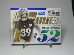 Minkah Fitzpatrick #T52 Football Cards 2022 Panini Score Top 100 Prices