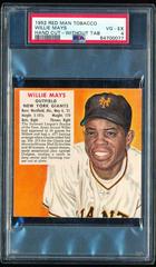 Willie Mays [Hand Cut Without Tab] Baseball Cards 1952 Red Man Tobacco Prices