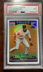 Alex Rodriguez [Refractor] #1 Baseball Cards 2006 Topps Chrome Prices