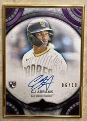 CJ Abrams [Purple] #TCA-CJA Baseball Cards 2022 Topps Transcendent Collection Autographs Prices