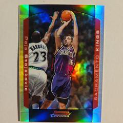 Peja Stojakovic [Chrome Refractor] #73 Basketball Cards 2003 Bowman Prices