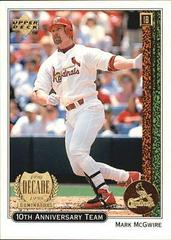 Mark McGwire #X2 Baseball Cards 1999 Upper Deck 10th Anniversary Team Prices