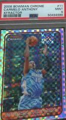 Carmelo Anthony [Xfractor] #11 Basketball Cards 2006 Bowman Chrome Prices