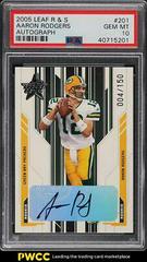 Aaron Rodgers [Autograph] #201 Football Cards 2005 Leaf Rookies & Stars Prices