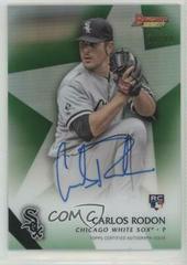 Carlos Rodon [Green Refractor] Baseball Cards 2015 Bowman's Best of Autographs Prices