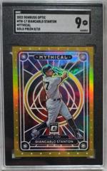 Giancarlo Stanton [Gold] #MTH-17 Baseball Cards 2022 Panini Donruss Optic Mythical Prices