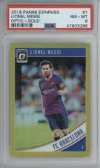 Lionel Messi [Optic Gold] Soccer Cards 2018 Panini Donruss Prices