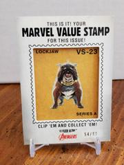 Lockjaw #VS-23 Marvel 2022 Ultra Avengers Value Stamp Relics Prices