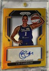 Liz Cambage [Gold] #SG-LZC Basketball Cards 2022 Panini Prizm WNBA Signatures Prices