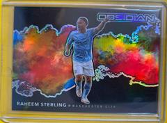 Raheem Sterling #7 Soccer Cards 2020 Panini Obsidian Black Colorblast Prices