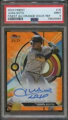 Juan Soto [Orange Wave] #FA-JS Baseball Cards 2023 Topps Finest Autographs Prices