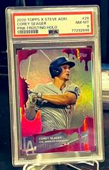 Corey Seager [Pink Frosting Holographic Foilboard] Baseball Cards 2020 Topps X Steve Aoki Prices