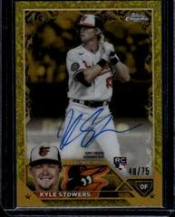 Kyle Stowers [Yellow] #CGA-KS Baseball Cards 2023 Topps Gilded Collection Chrome Gold Etch Autographs Prices