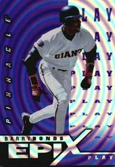 Barry Bonds [Play Purple] #E22 Baseball Cards 1998 Pinnacle Epix Prices