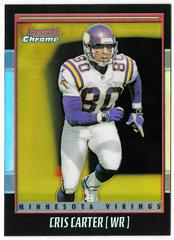 Cris Carter [Gold Refractor] #36 Football Cards 2001 Bowman Chrome Prices