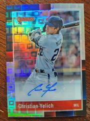 Christian Yelich [Pandora] #R88S-CY Baseball Cards 2022 Panini Donruss Optic Retro 1988 Signatures Prices
