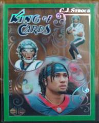 C.J. Stroud [Emerald] #17 Football Cards 2023 Panini Illusions King of Cards Prices