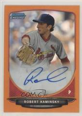 Robert Kaminsky [Orange Refractor] Baseball Cards 2013 Bowman Chrome Prospect Autograph Prices