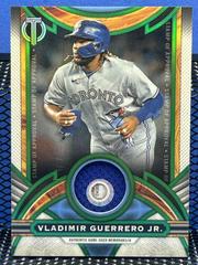 Vladimir Guerrero Jr. [Green] #SOA-VG Baseball Cards 2023 Topps Tribute Stamp of Approval Relics Prices