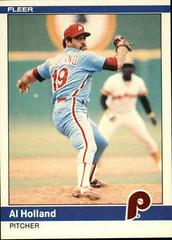 Al Holland #35 Baseball Cards 1984 Fleer Prices