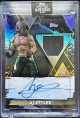 AJ Styles [Black] Wrestling Cards 2021 Topps WWE Autographs Prices