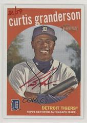 Curtis Granderson [Red Ink] #ROACG Baseball Cards 2008 Topps Heritage Real One Autographs Prices