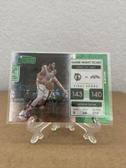 Jayson Tatum [Green Ice] Basketball Cards 2021 Panini Contenders Game Night Ticket Prices