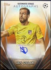 Jan Oblak [Orange Foilboard] #USA-JO Soccer Cards 2023 Topps UEFA Club Ultimate Stage Autograph Prices