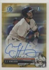 C.J. Hinojosa [Chrome Gold Refractor] Baseball Cards 2017 Bowman Prospect Autographs Prices