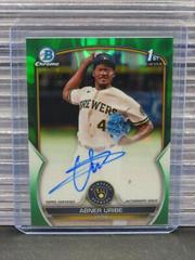 Abner Uribe [Green Lava] #CPA-AU Baseball Cards 2023 Bowman Chrome Prospect Autographs Prices