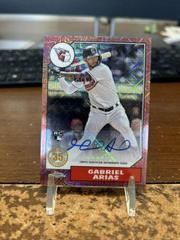 Gabriel Arias [Red] #RA-GA Baseball Cards 2022 Topps Chrome Rookie Autographs Prices